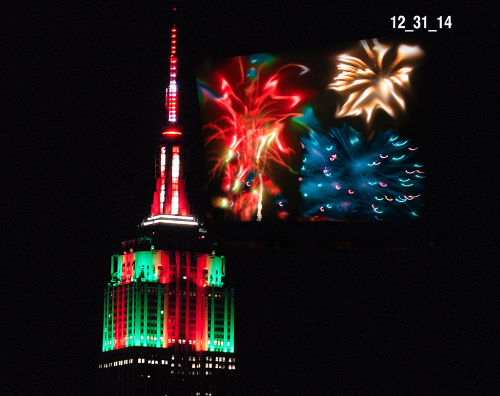 EMPIRE STATE BUILDING - NEW YEAR'S EVE FIREWORKS